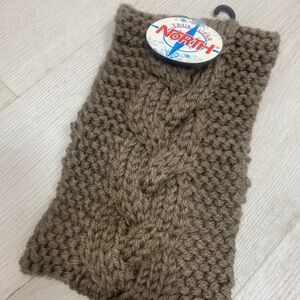 Chunky Brown Knit Head-Wrap